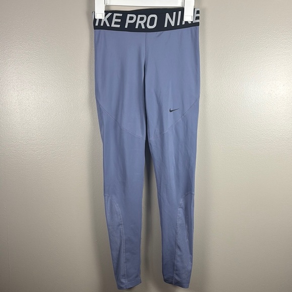 Nike Pro Purple Leggings - Picture 1 of 5